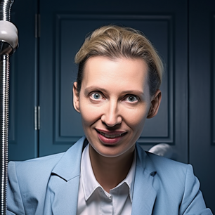 Bild: Alice Weidel beim Zahnarzt