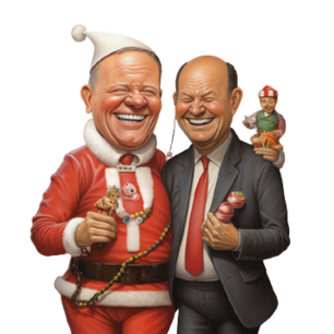 Bild: Olaf Scholz und der Weihnachtsmann