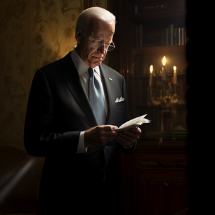 Bild: Joe Biden mit Geheimdokumenten