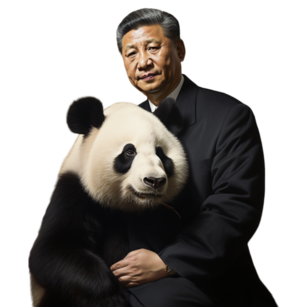 Bild: XI Jinping mit Panda