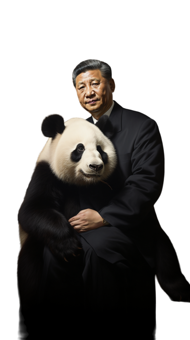 Bild: XI Jinping mit Panda