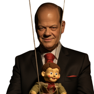 Bild: Olaf Scholz der Puppenspieler