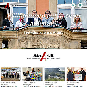 Screenshot: ahlen.de