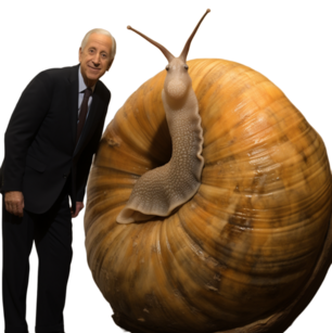 Bild: Joe Biden und die Schnecke