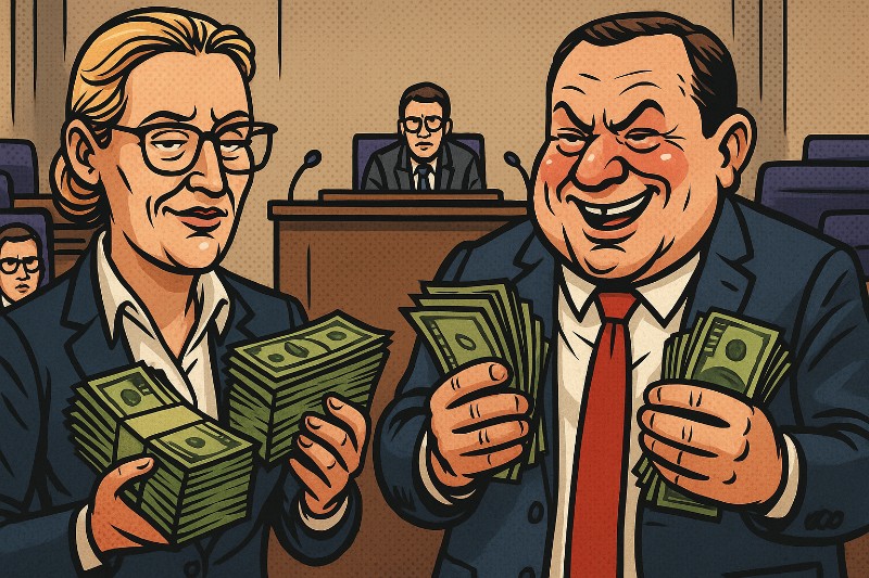 Grafik: Weidel kassiert doppelt