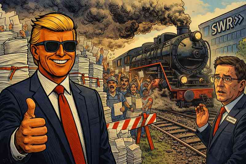 Grafik: Wie eine Lokomotive den SWR überrollt