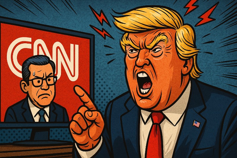 Grafik: Trump & CNN