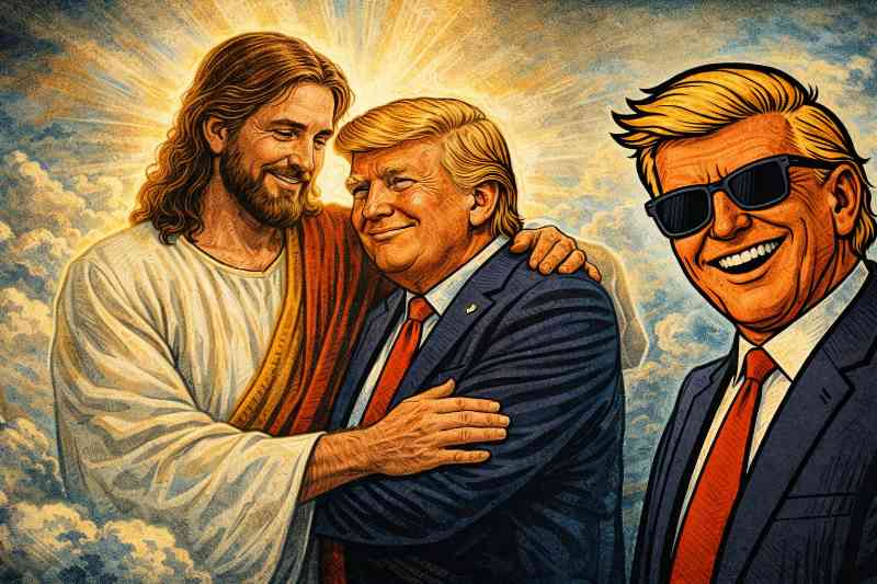 Grafik: Donald und sein Freund