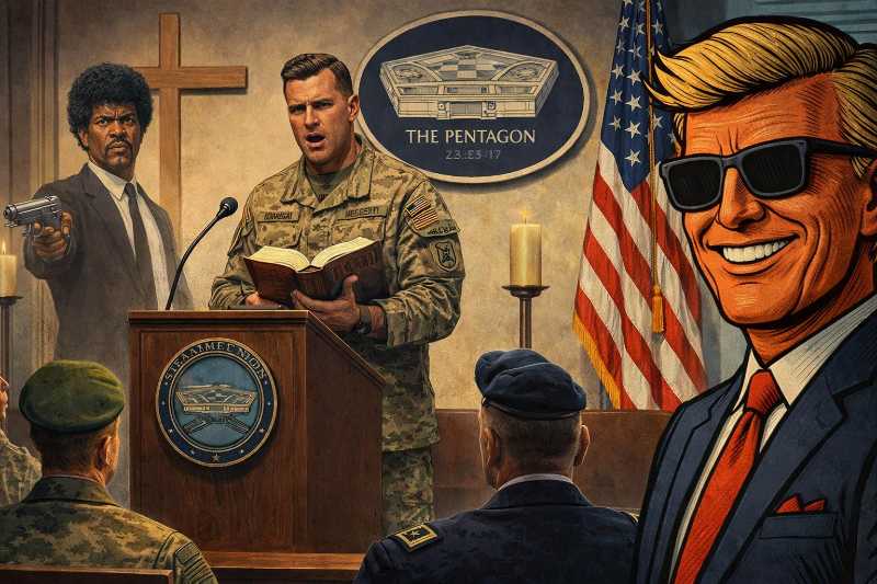 Grafik: Tarantino übernimmt den Gottesdienst