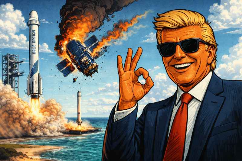 Grafik: Wie eine Rakete perfekt landet – und der Satellit einfach verschwindet