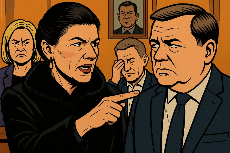 Grafik: Wagenknecht und AfD