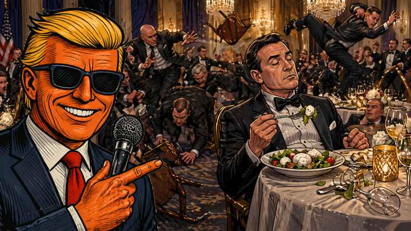 Grafik: Der Mann, der sitzen blieb