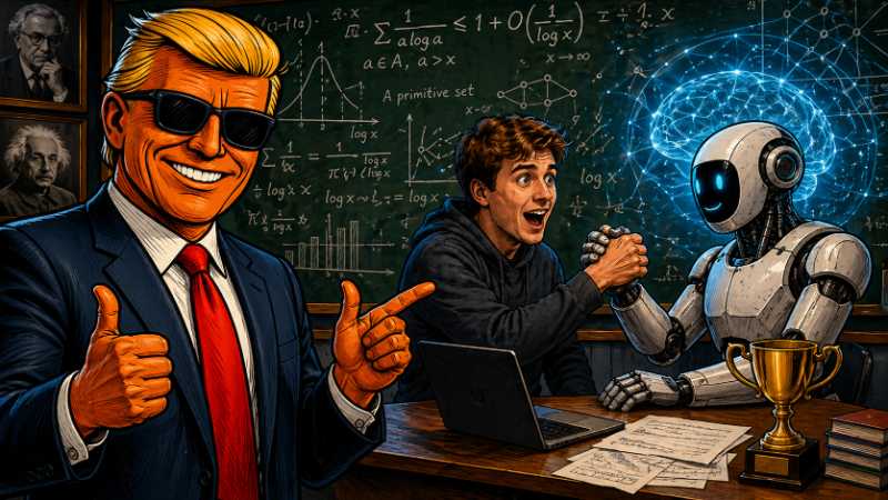 Grafik: Wie KI die Mathematik einfach überholt hat