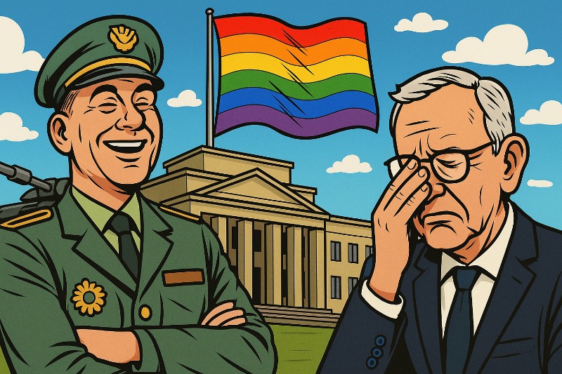 Grafik: Regenbogensturm bei der Bundeswehr