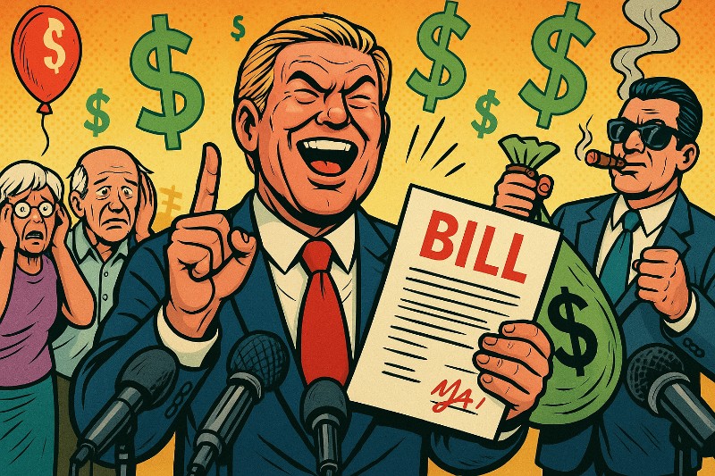 Grafik: Donald „Ich hab das beste Gesundheitssystem der Welt zerstört“ Trump sein Meisterwerk: den „Big Beautiful Bill“