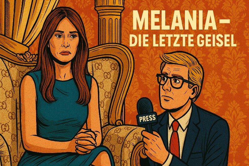 Grafik: Ronald Tramp bei Melania