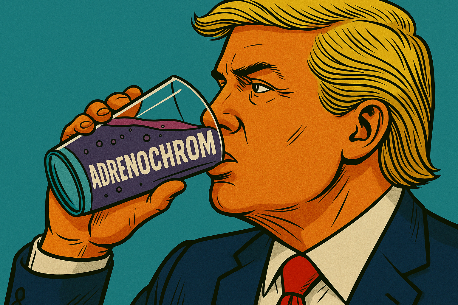 Grafik: Adrenochrom – Der Energy-Drink der Elite