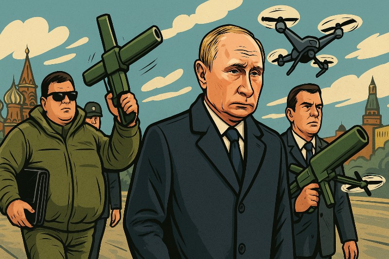 Grafik: Putin zittrige Zielscheibe