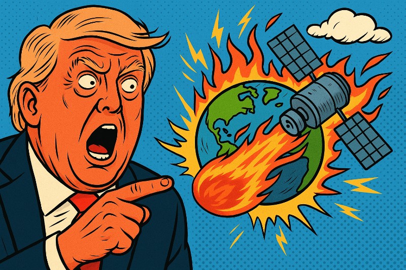 Grafik: Trumps Klimasatellitenschlacht im All
