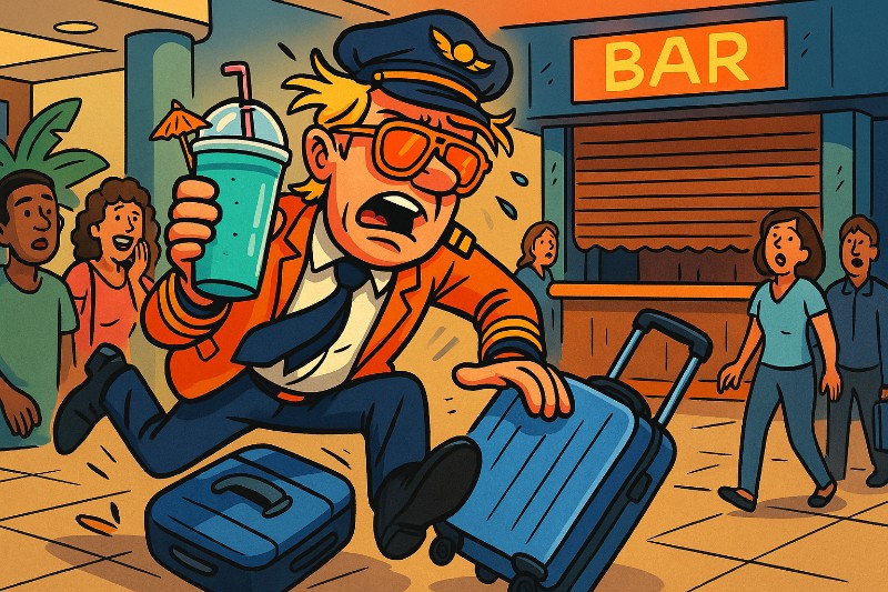 Grafik: „Ist das nicht… unser Pilot?“