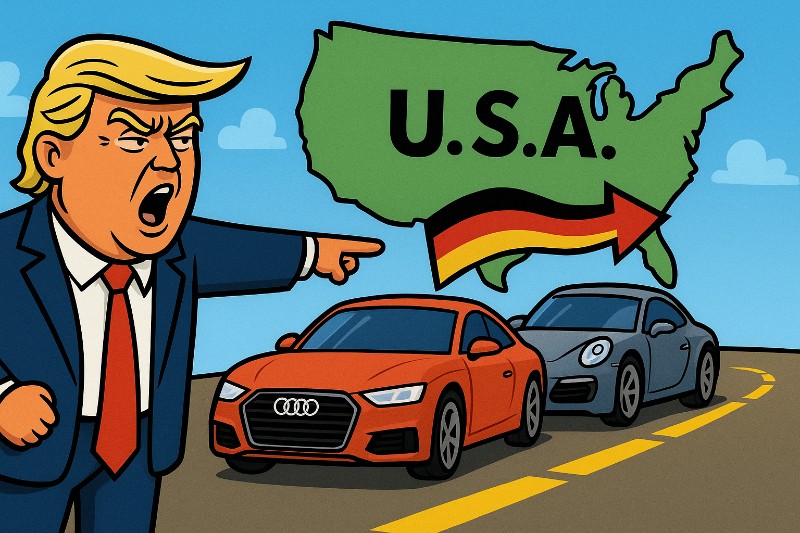 Grafik: Porsche made in USA