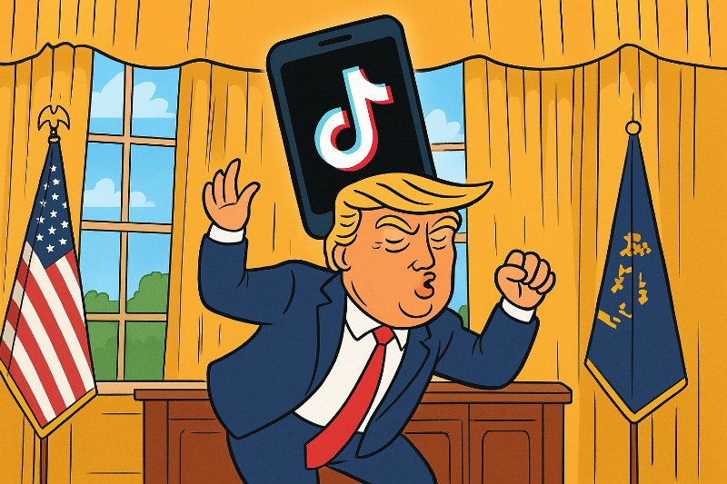 Grafik: Make TikTok Great Again