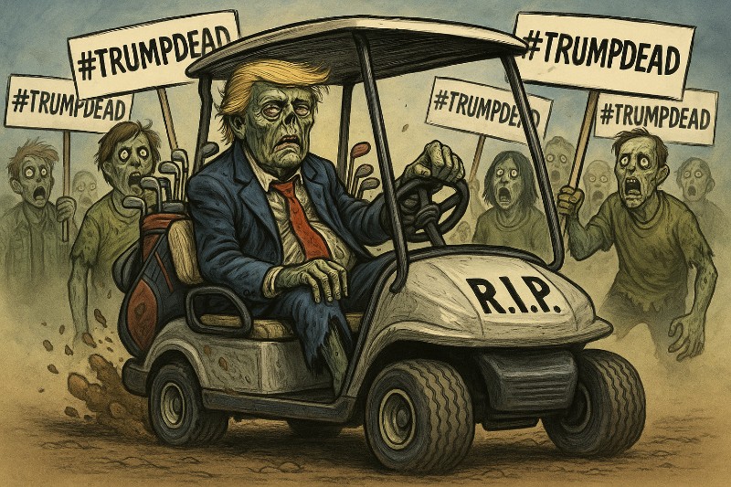 Grafik: #Trumpdead