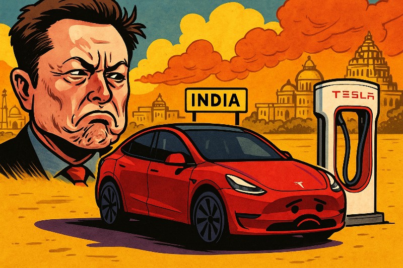 Grafik: Tesla in Indien – Der große Elefant im Ladepark