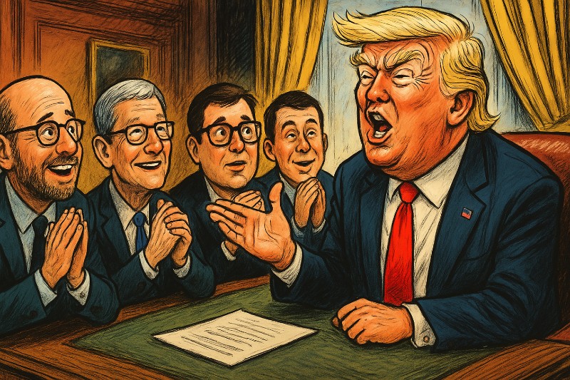 Grfaik: Von Apple bis Zuck: Alle in der Trump-Fankurve