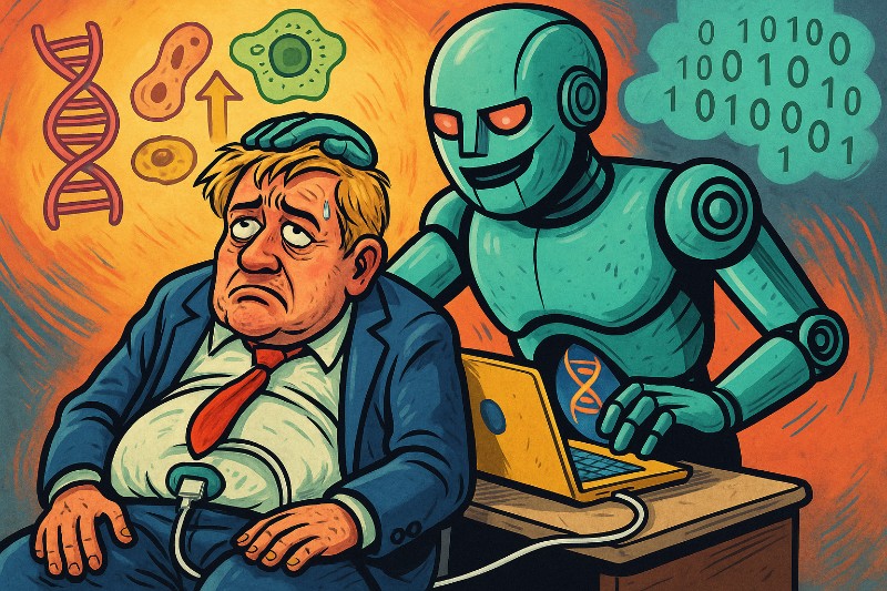 Grafik: KI & Mensch – die neue Lovestory der Evolution