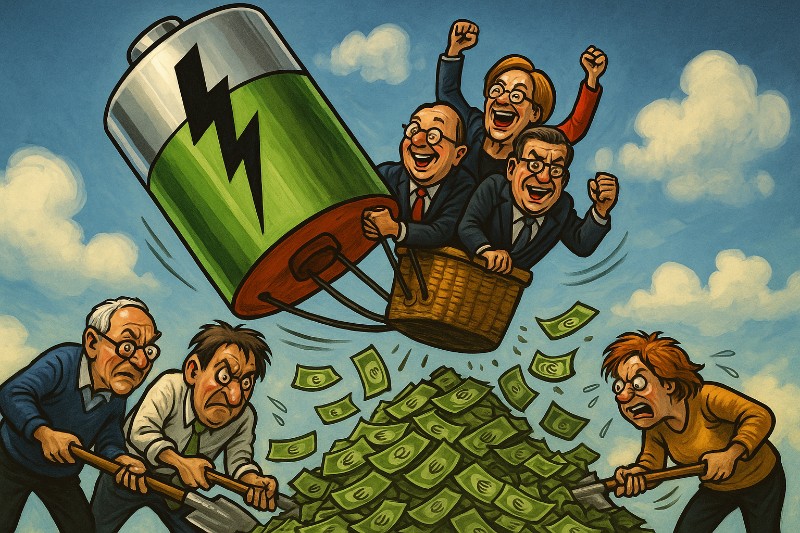 Grafik: Schleswig-Holsteins Batterie-Bonanza zwischen Watt und Wattverlust