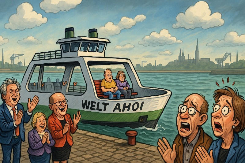 Grafik: :Welt ahoi? Eher Welt adieu!