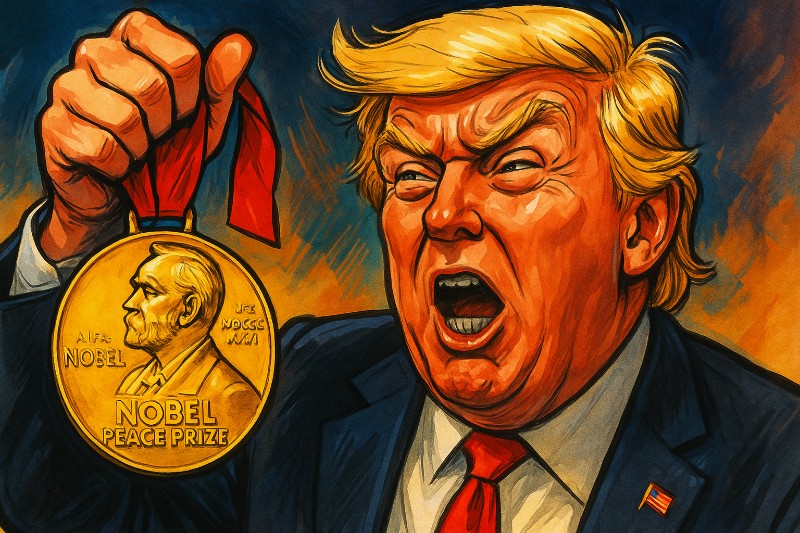 Grafik: Wenn Ironie Weltpolitik wäre, hätte Trump schon drei Nobelpreise