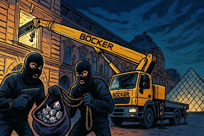 Grafik: Deutscher Kran, französische Kunst – ein kulturelles Crossover