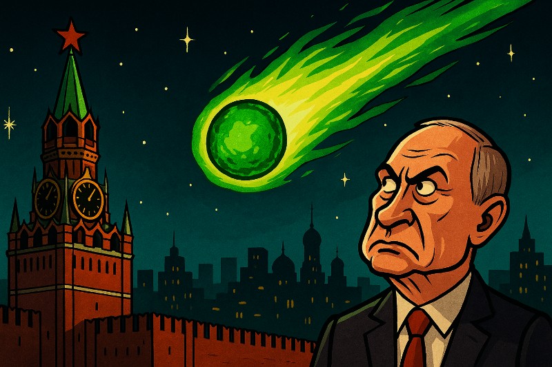 Grafik: Moskau unter Beschuss – von einem Basketball aus dem All!