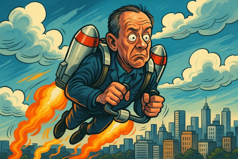 Grafik: Der Traum vom Fliegen – powered by Wahnsinn