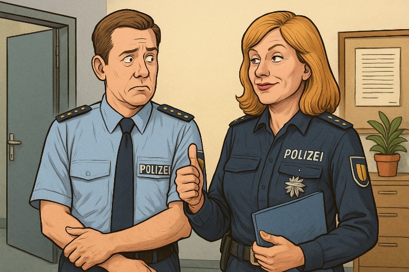 Grafik: Von Kommissar zu Kommissarin