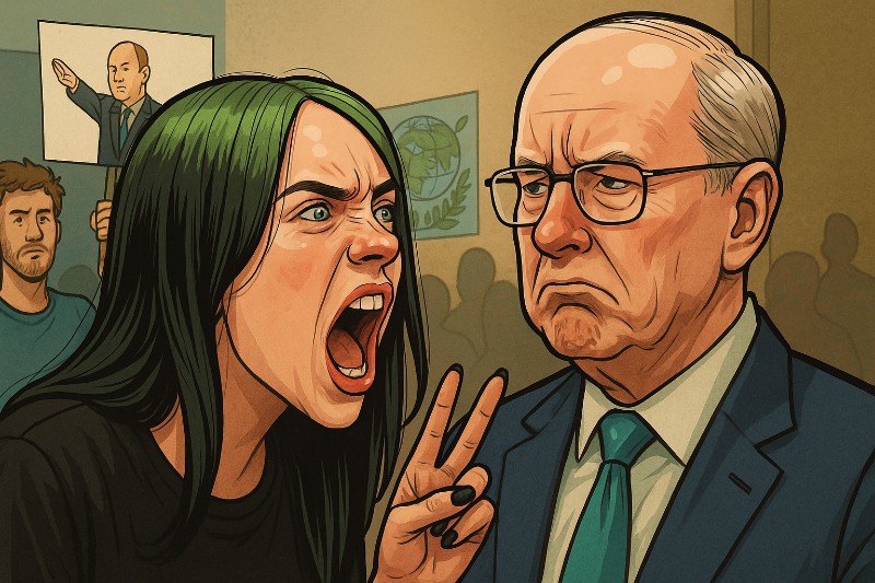 Grafik: Billie Eilish schlägt zurück