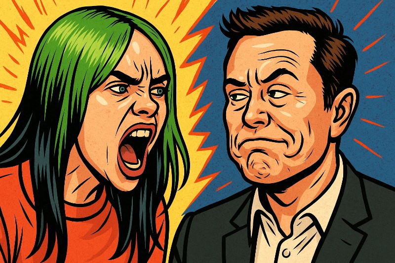 Grafik: Billie Eilish feuert – und wie!