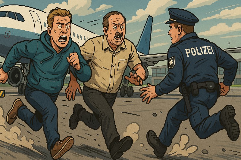 Grafik: Zwei Kölner, ein Flug nach Bukarest