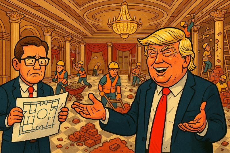 Grafik: Der 300-Millionen-Dollar-Ballsaal