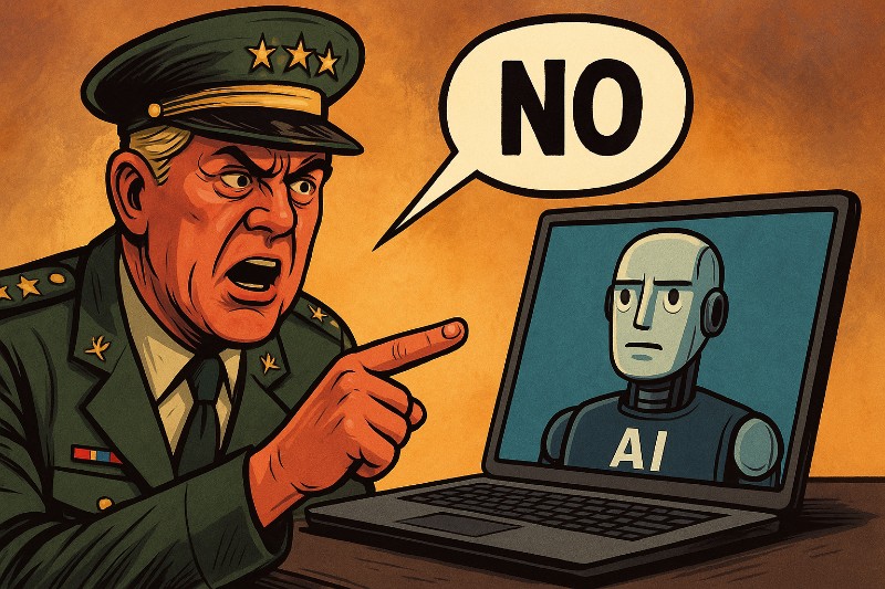 Grafik: Der Chatbot sagte NEIN zum Töten.