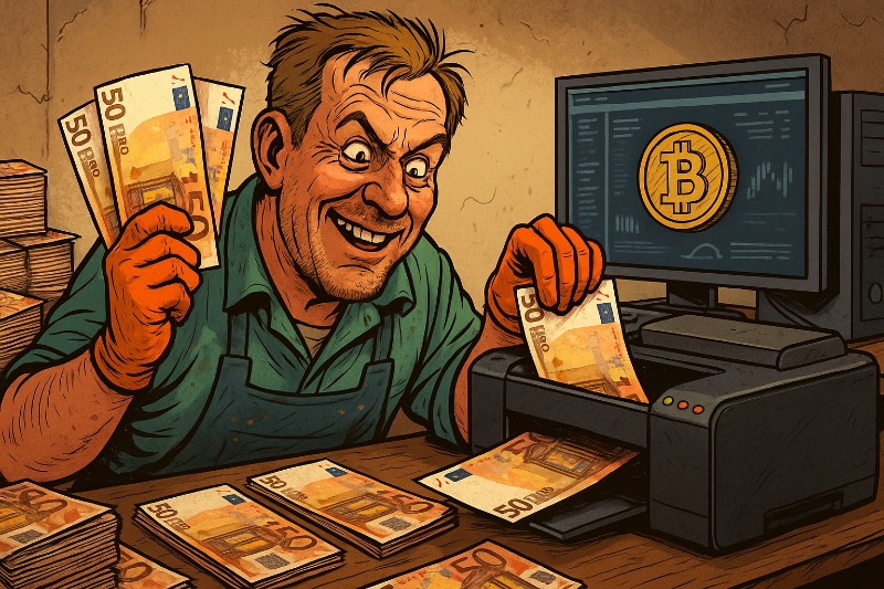 Grafik: Der Beruf: Autolackierer. Die Vision: Notenbank