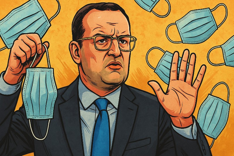 Grafik: Spahn ist sich keiner Fehler bewusst.