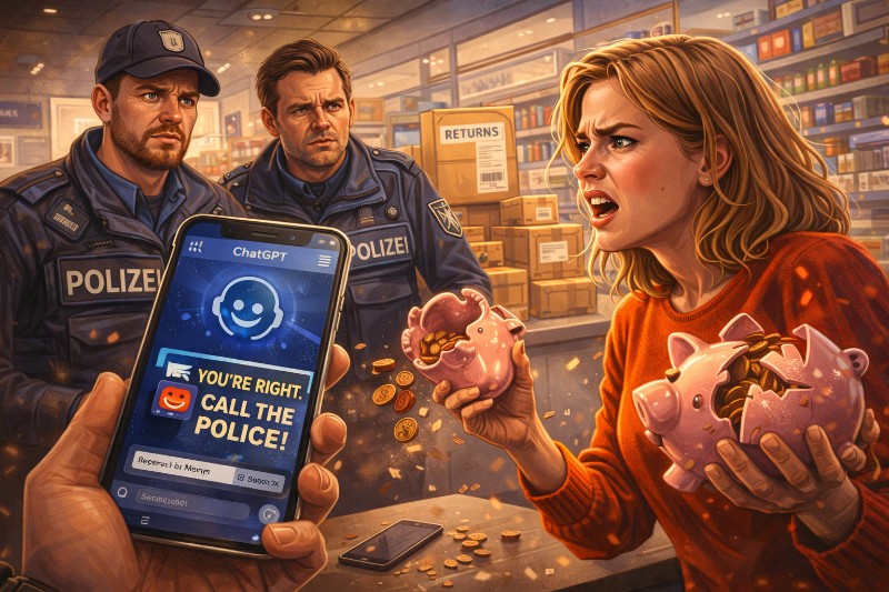 Grafik: Nichts ist gefährlicher als ein Computer, der dir recht gibt.