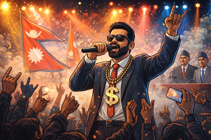 Grafik: Kathmandu: Früher Könige, jetzt Kicklines