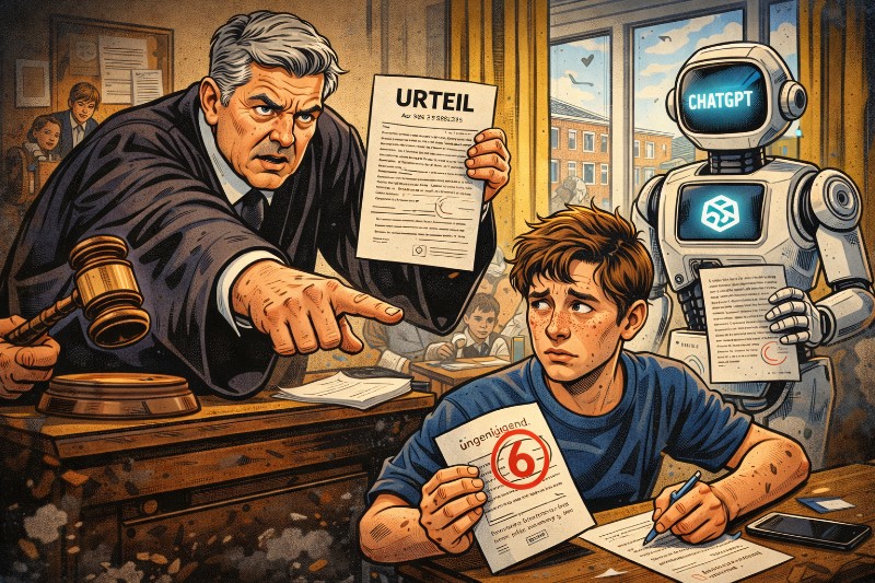 Grafik: KI-Spickzettel-Schock