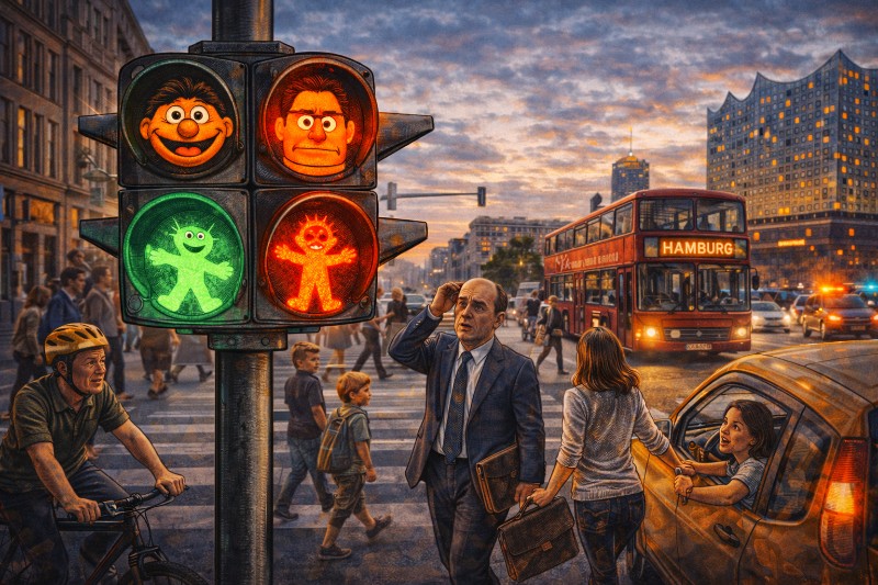 Grafik: Ampelstraße