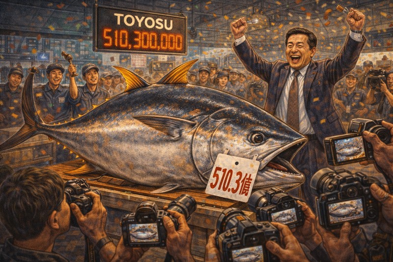 Grafik: Der Millionenthunfisch von Tokio