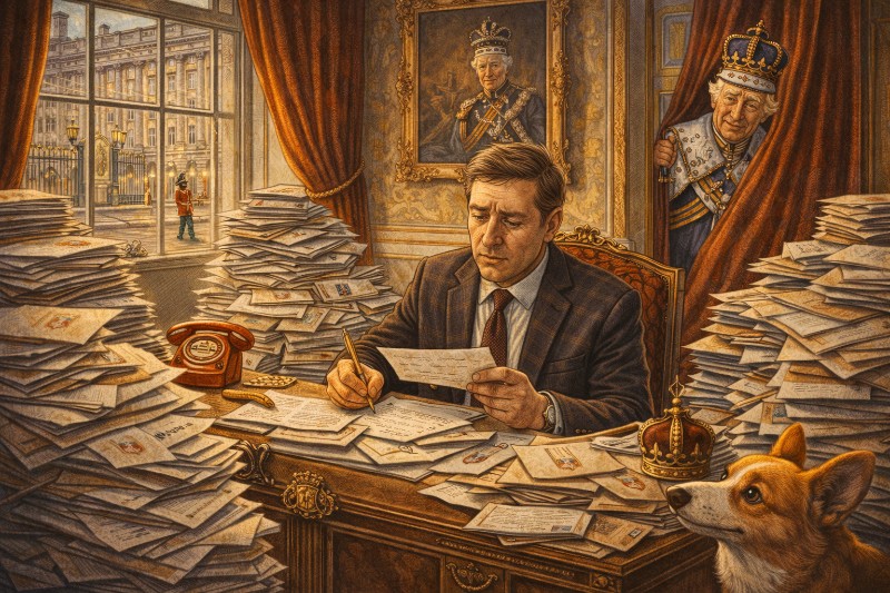 Grafik: Königlicher Briefeschreiber